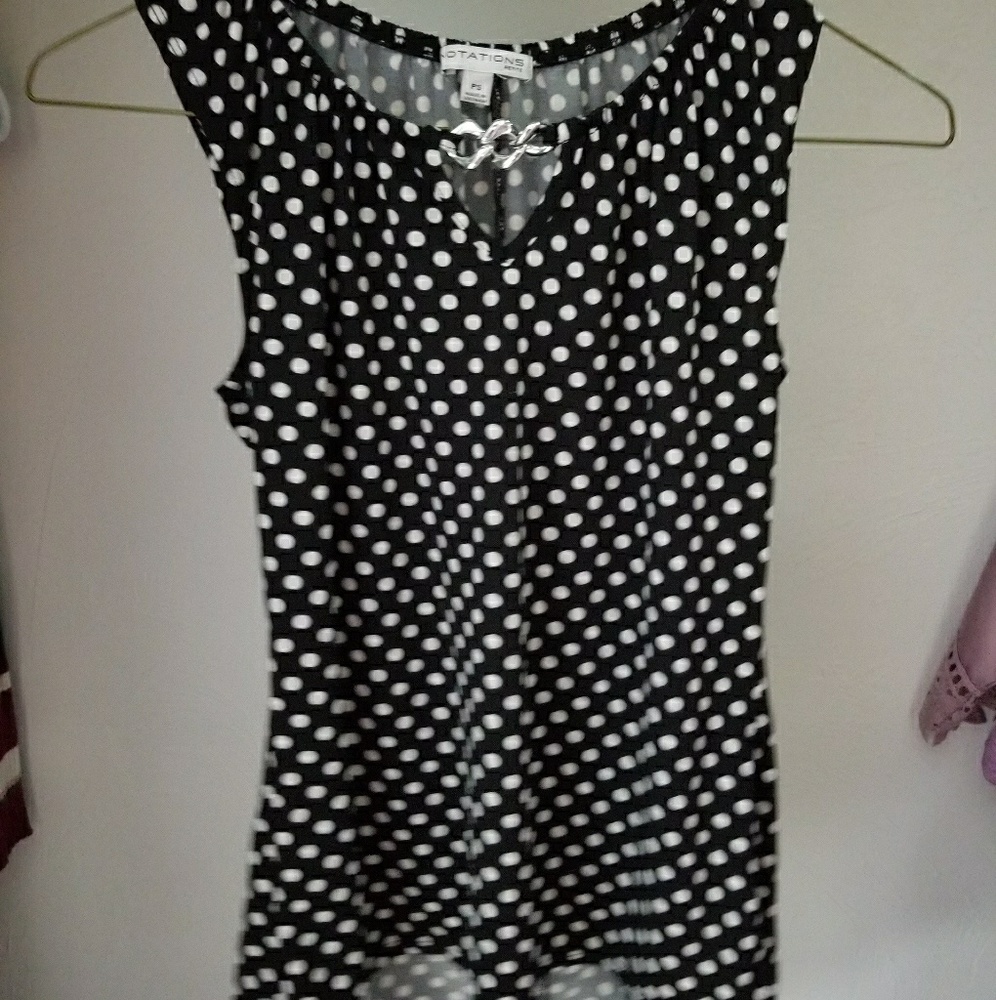 Polka dot blouse